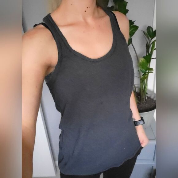 Lululemon size 6 Dark Gray Racerback Tank Top - Picture 1 of 5